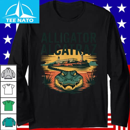 Funny Meme Florida Everglades Alligatraz Alligator Alcatraz Shirt - Image 3