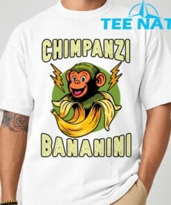 Funny Monkey Chimpanzini Bananini Italian Brainrot Meme T Shirt 3
