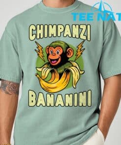 Funny Monkey Chimpanzini Bananini Italian Brainrot Meme T Shirt 5