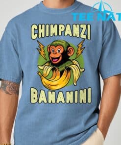 Funny Monkey Chimpanzini Bananini Italian Brainrot Meme T Shirt 6