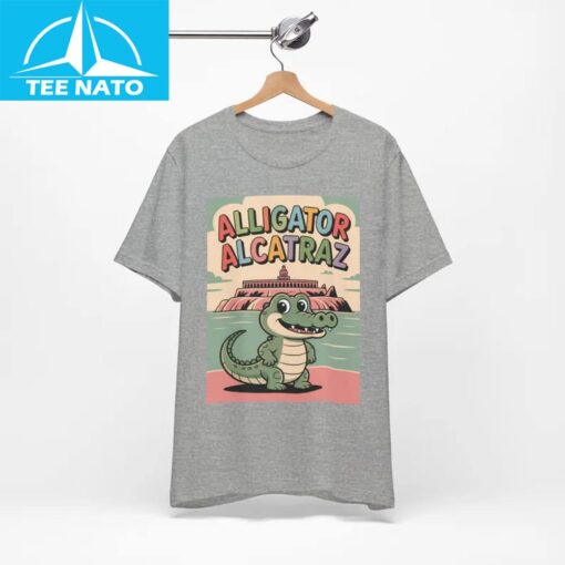 Funny Retro Alligator Alcatraz Shirt - Image 3