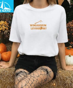 Funny Wizard Halloween Wingardium Leviospooky Shirt3