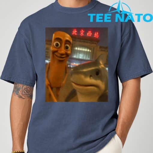 Funny tung tung tung sahur tralalero tralala selfie brainrot T-Shirt - Image 6