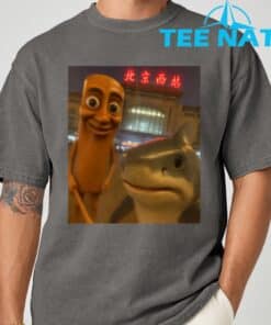 Funny tung tung tung sahur tralalero tralala selfie brainrot T Shirt 7