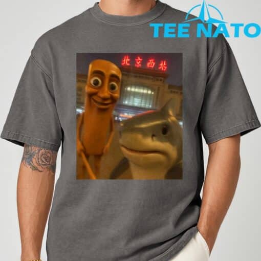 Funny tung tung tung sahur tralalero tralala selfie brainrot T-Shirt - Image 8