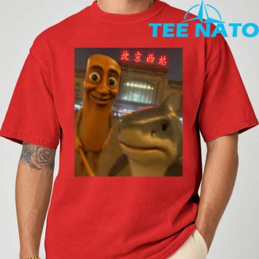 Funny tung tung tung sahur tralalero tralala selfie brainrot T-Shirt - Image 9