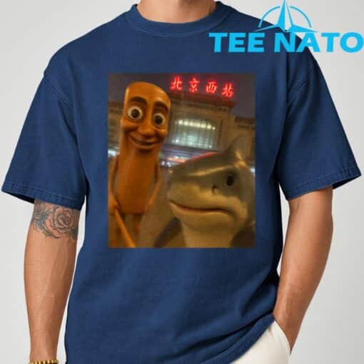 Funny tung tung tung sahur tralalero tralala selfie brainrot T-Shirt - Image 10
