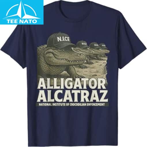 Gator Alligator  Alcatraz T-Shirt - Image 4