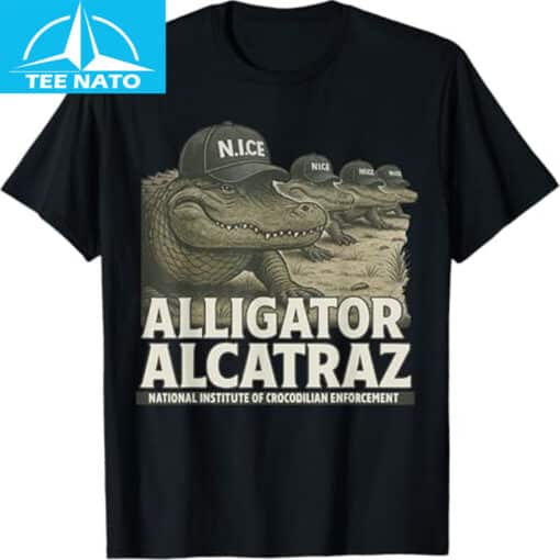 Gator Alligator  Alcatraz T-Shirt - Image 3