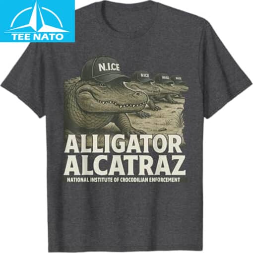 Gator Alligator  Alcatraz T-Shirt - Image 2