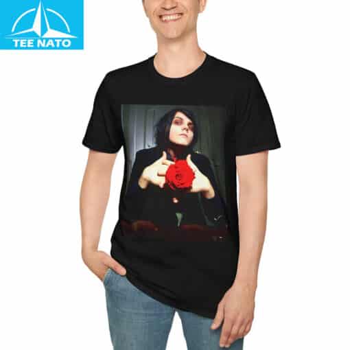 Gerard Way My Chemical Romance Rose Shirt - Image 9