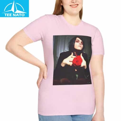 Gerard Way My Chemical Romance Rose Shirt - Image 8