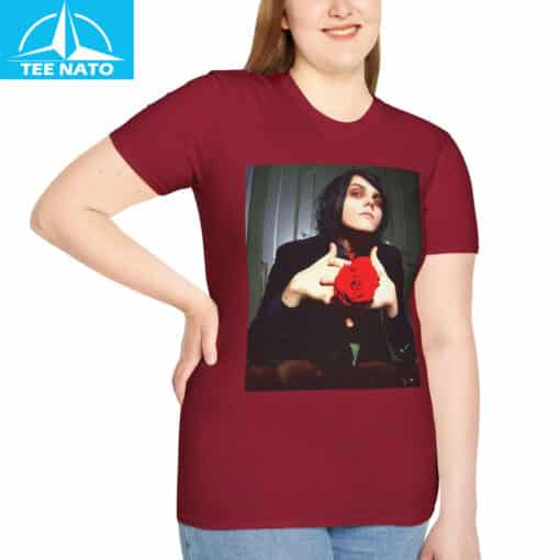 Gerard Way My Chemical Romance Rose Shirt - Image 7