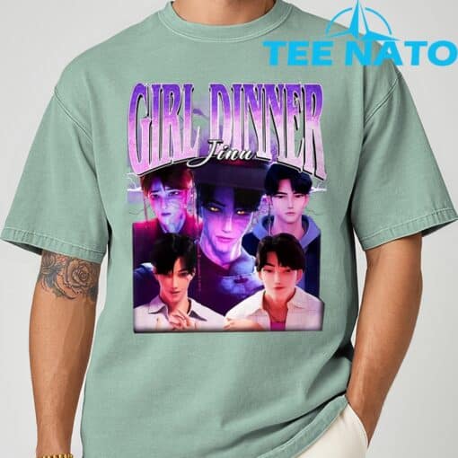 Girl Dinner Jinu Kpop Demon Hunters Villain T-Shirt - Image 3