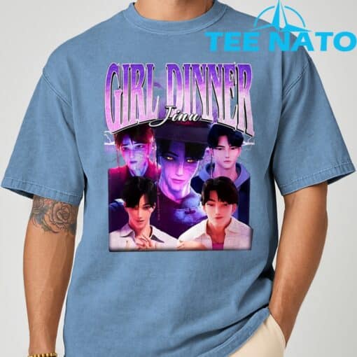 Girl Dinner Jinu Kpop Demon Hunters Villain T-Shirt - Image 4