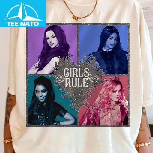 Girls Rule Descendants Mal Evie Uma Audrey Shirt - Image 4