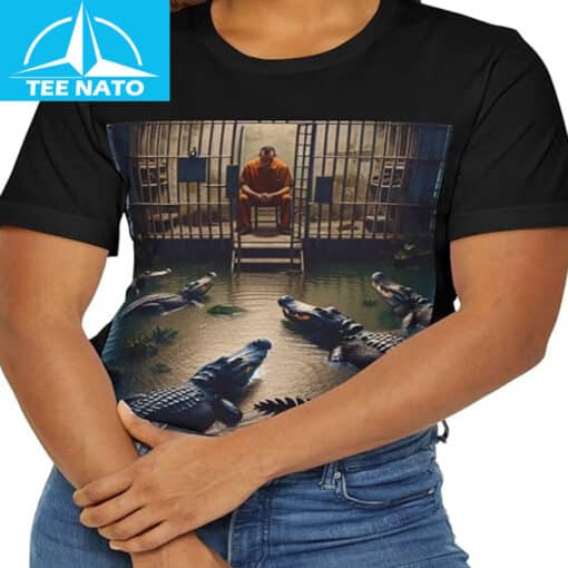 Go Home Vete a Casa Alligator Alcatraz Shirt - Image 4