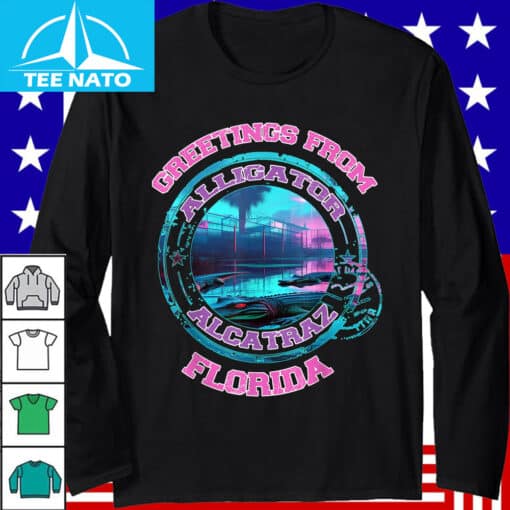 Greetings From Alligator Alcatraz Florida Wildlife Everglade Shirt - Image 2