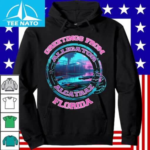 Greetings From Alligator Alcatraz Florida Wildlife Everglade Shirt - Image 3