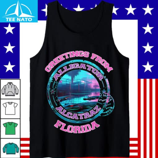 Greetings From Alligator Alcatraz Florida Wildlife Everglade Shirt - Image 4