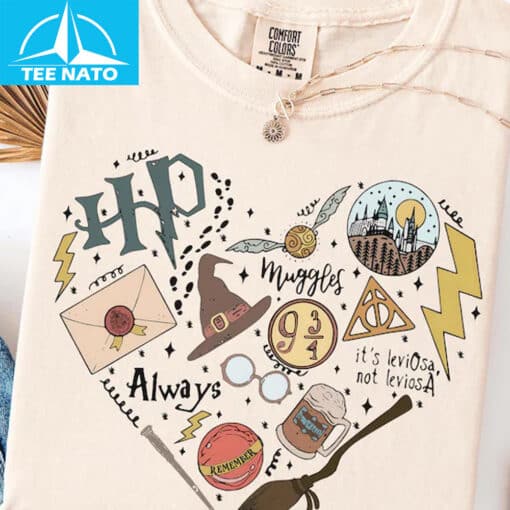 Harry Potter Muggles Always Remember Graphic Shirt - Image 4