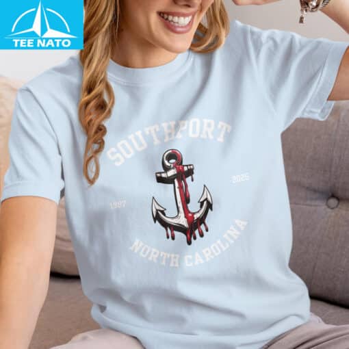 Helen Shivers Southport North Carolina Anchor Shirt - Image 3