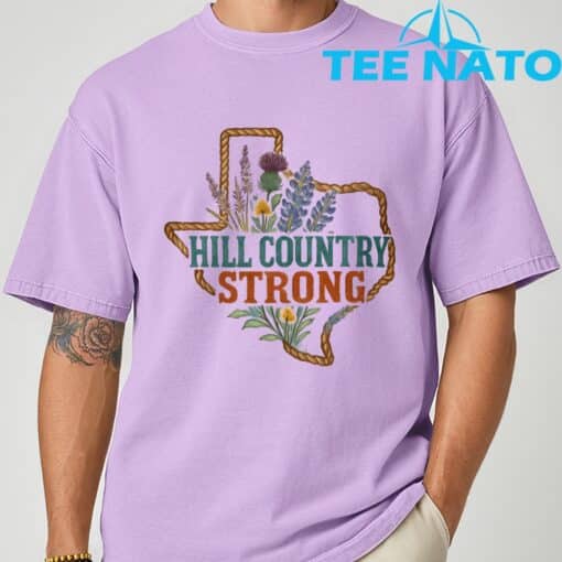 Hill Country Strong Support Hill Country Strong- Texas T-Shirt - Image 5