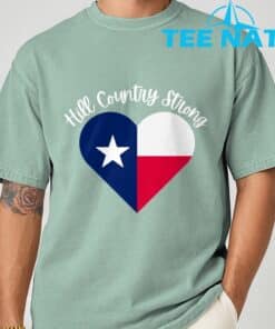 Hill Country Strong Texas Heart T Shirt 7