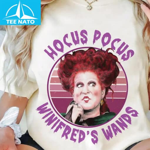 Hocus Pocus Winifred's Wands Witch Halloween Shirt