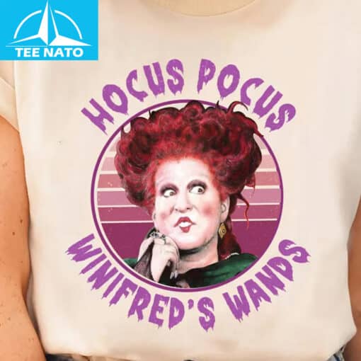Hocus Pocus Winifred's Wands Witch Halloween Shirt - Image 2