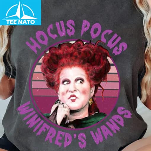 Hocus Pocus Winifred's Wands Witch Halloween Shirt - Image 3