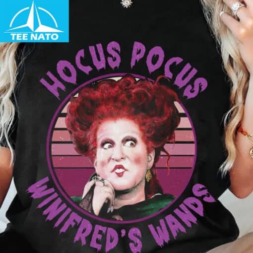 Hocus Pocus Winifred's Wands Witch Halloween Shirt - Image 4