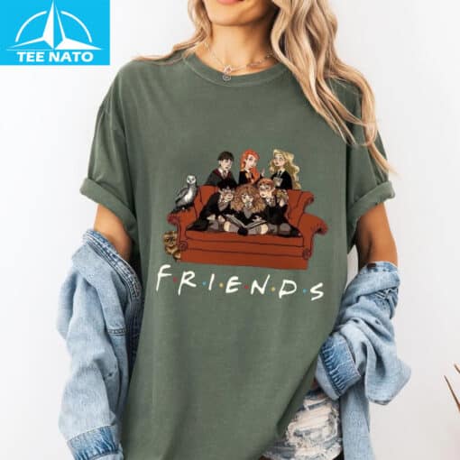Hogwarts Friends Funny Wizarding World x TV Show Crossover Shirt - Image 8