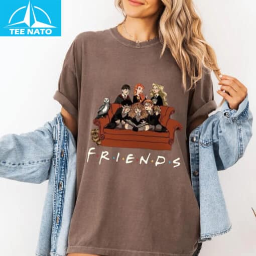 Hogwarts Friends Funny Wizarding World x TV Show Crossover Shirt - Image 7