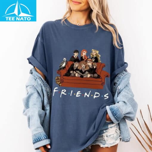 Hogwarts Friends Funny Wizarding World x TV Show Crossover Shirt - Image 6