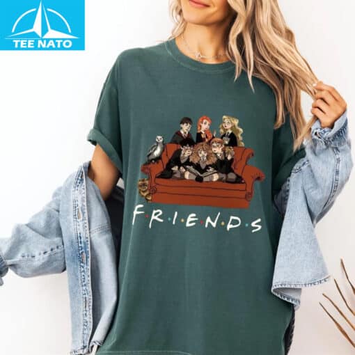 Hogwarts Friends Funny Wizarding World x TV Show Crossover Shirt - Image 5