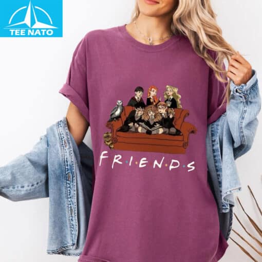 Hogwarts Friends Funny Wizarding World x TV Show Crossover Shirt - Image 4