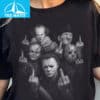 Horror Charaters Middle Finger Shirt