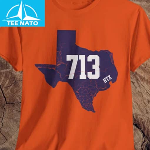 Houston 713 Baseball Shirt - Image 3