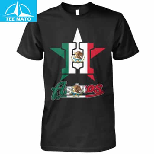 Houston Astros Mexico Flag Graphic Fan Shirt