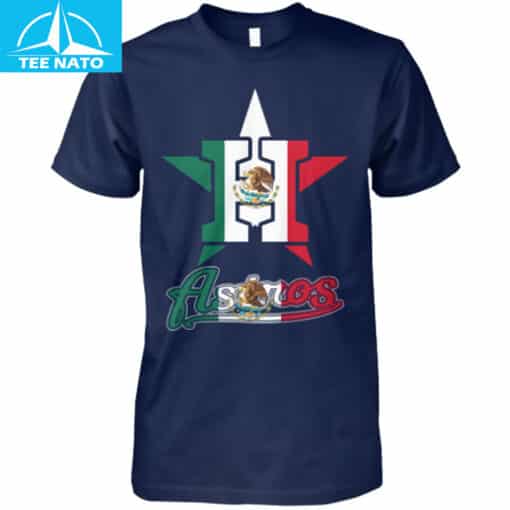 Houston Astros Mexico Flag Graphic Fan Shirt - Image 3