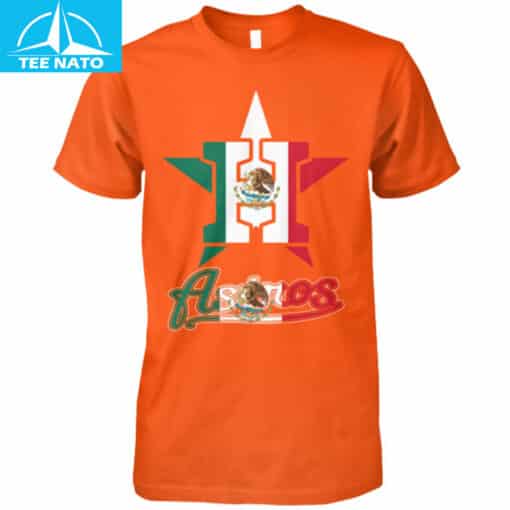 Houston Astros Mexico Flag Graphic Fan Shirt - Image 4