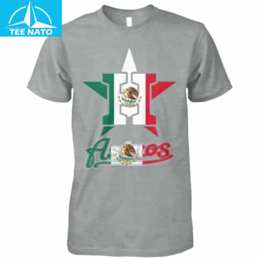 Houston Astros Mexico Flag Graphic Fan Shirt - Image 5