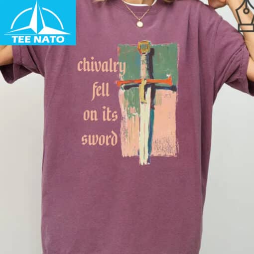 Hozier Lyrics Chivalry Fell on Its Sword Shirt - Image 2