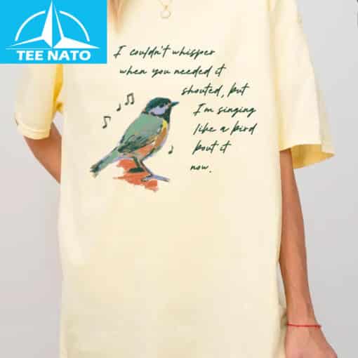 Hozier Shrike Singing Like A Bird About it Now Lyrics Shirt - Image 3