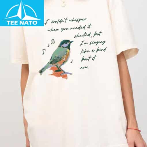 Hozier Shrike Singing Like A Bird About it Now Lyrics Shirt - Image 4