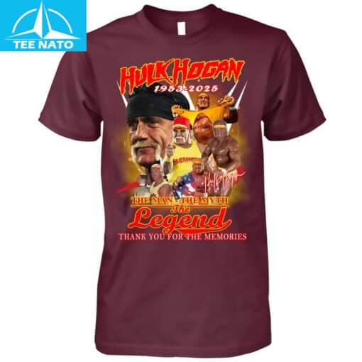 Hulk Hogan 1953-2025 The Man The Myth The Legend Shirt - Image 4