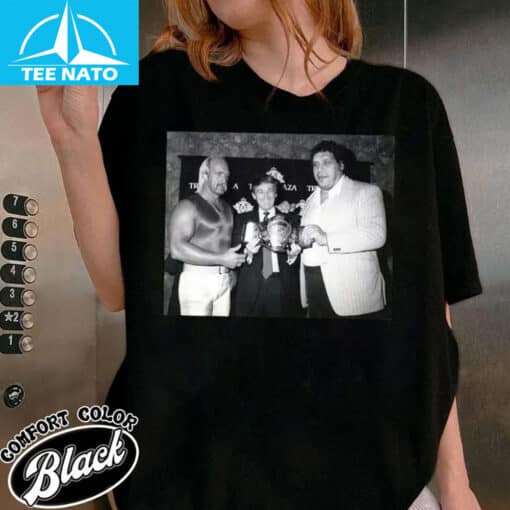 Hulk Hogan And Trump Vintage Old School 80s Shirt - Image 4