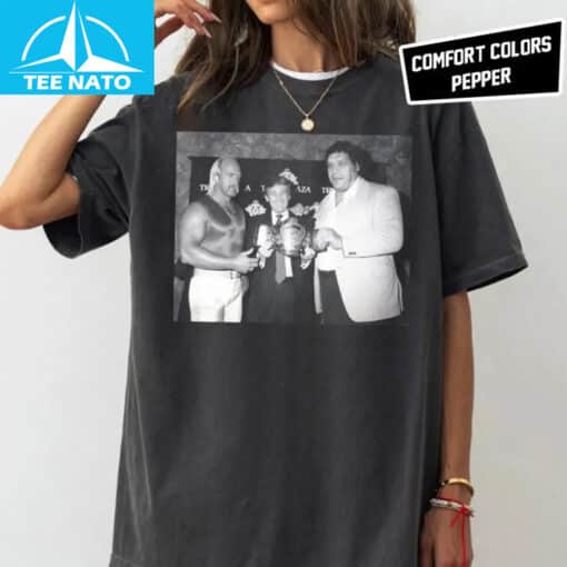 Hulk Hogan And Trump Vintage Old School 80s Shirt - Image 2