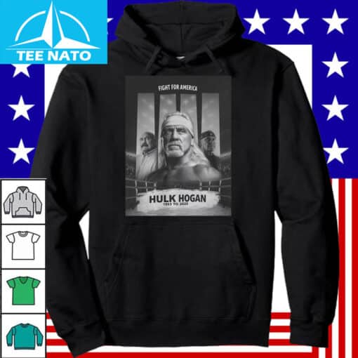 Hulk Hogan Fight For America 1953-2025 Memorial Shirt - Image 4